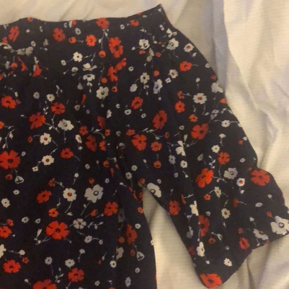 Michael Kors red, white and blue floral top - Picture 3 of 4
